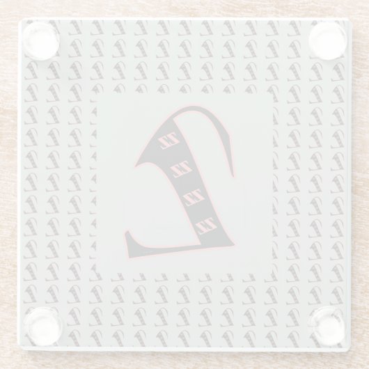 Classic Monogram Z Glasuntersetzer (Rückseite)