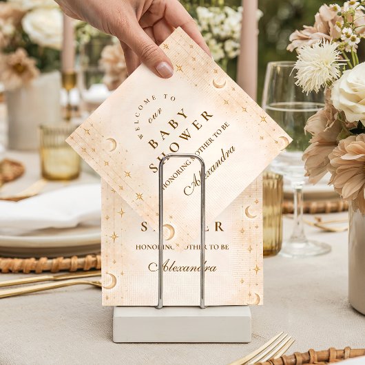 Classic Moonlight Baby Shower Serviette