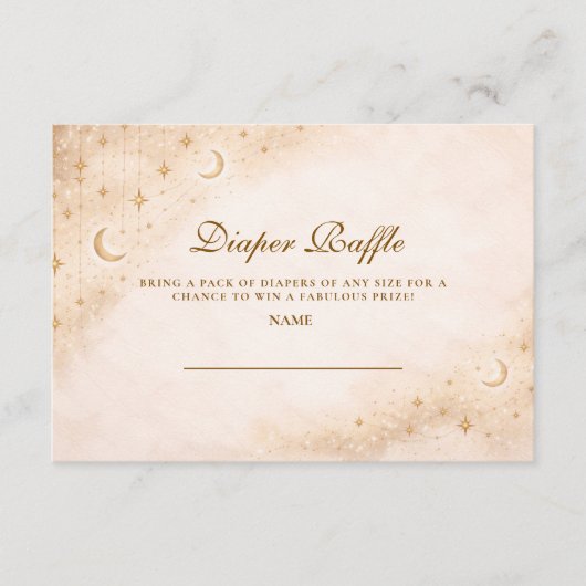 Classic Moonlight Diapper Raffle Begleitkarte (Vorderseite)