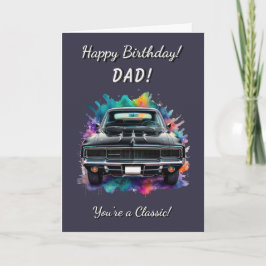 Classic Mopar Charger Muscle Car Geburtstag Karte