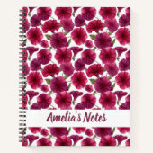 Classic Morning Glory Pattern Name Notizblock (Vorderseite)