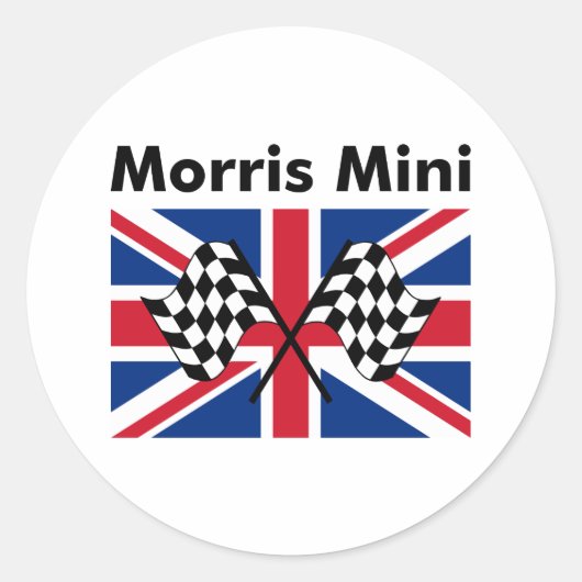 Classic Morris Mini Runder Aufkleber (Vorderseite)