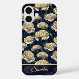 Classic Mothers Day Gift Carnation Custom iPhone 16 Hülle
