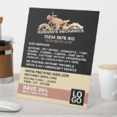 Classic Motorcycle, Auto Mechanic & Repairs Advert Sockelschild (In Situ)