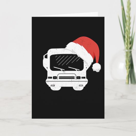 Classic Motorhome Hat Weihnachtsgeschenk Karte (Vorderseite)