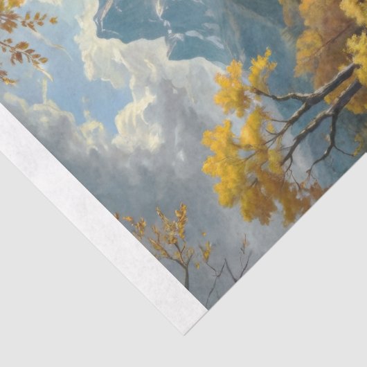 Classic Mountain Landscape Decoupage Seidenpapier (Detail)