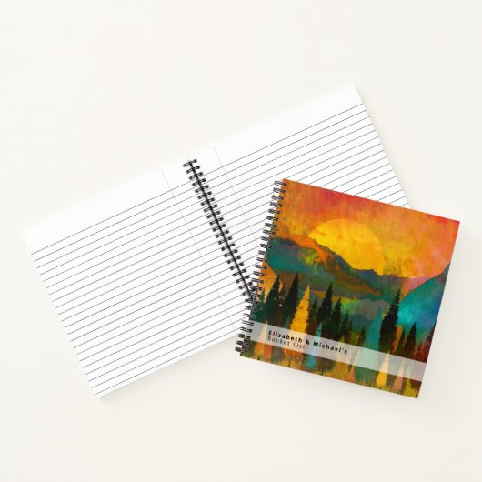 Classic Mountain Range BUCKET LIST CUSTOM Keepake Notizblock (Innenseite)