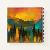 Classic Mountain Range BUCKET LIST CUSTOM Keepake Notizblock (Rückseite)