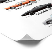 Classic Movie Cars Poster (Ecke)