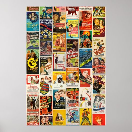 Classic Movie Collage Poster (Vorne)