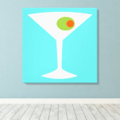 Classic Movie Martini Stretched Leinwand (größer) (Insitu (Holzboden))