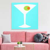 Classic Movie Martini Stretched Leinwand (größer) (Insitu (Wohnzimmer))