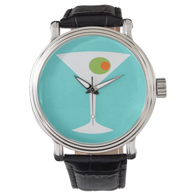 Classic Movie Martini Watch (Türkis) Armbanduhr (Vorderseite)