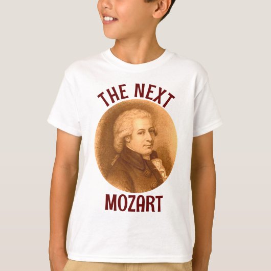 Classic Mozart Niedlich Modern Music Lover T - Shi T-Shirt (Vorderseite)