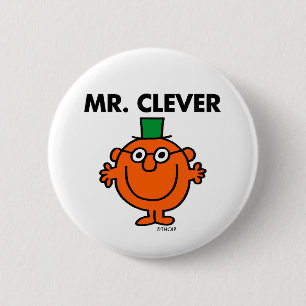 Classic Mr. Clever Logo Button
