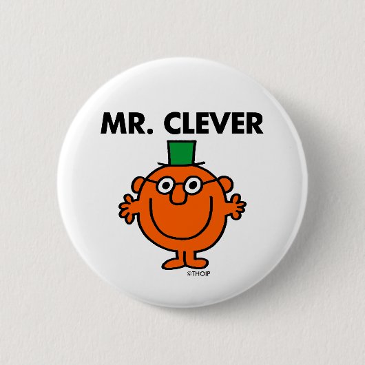 Classic Mr. Clever Logo Button (Vorderseite)