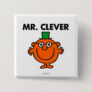 Classic Mr. Clever Logo Button