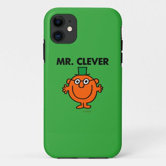 Classic Mr. Clever Logo Case-Mate iPhone Hülle (Rückseite)