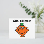 Classic Mr. Clever Logo Postkarte (Stehend Vorderseite)