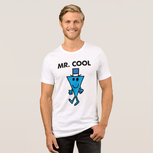 Classic Mr. Cool Pose Tri-Blend Shirt (Vorderseite voll)