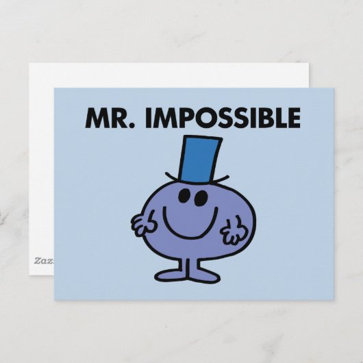 Classic Mr. Impossible Postkarte (Vorne/Hinten)