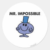 Classic Mr. Impossible Runder Aufkleber (Vorderseite)