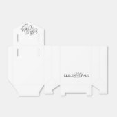 Classic Mr. & Mrs. Gastgeschenk Hochzeit Box Geschenkschachtel (Ungefaltet)