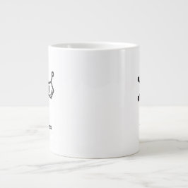 Classic Mug - Caffeine = Happiness Jumbo-Tasse