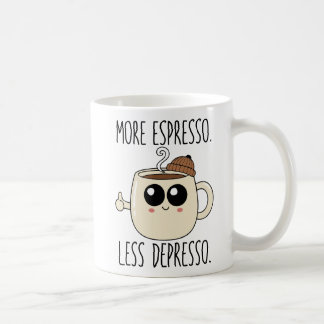 Classic Mug - More Espresso. Less Depresso. Kaffeetasse