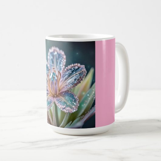 Classic Mug (Sparkle Flowers) Kaffeetasse (VorderseiteRechts)