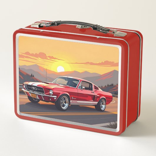 Classic Muscle Car 1967 Metall Brotdose (Rückseite)