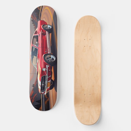 Classic Muscle Car 1967 Skateboard (Vorderseite)