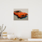 Classic Muscle Car Poster – "The Judge" '69 GTO (Küche)