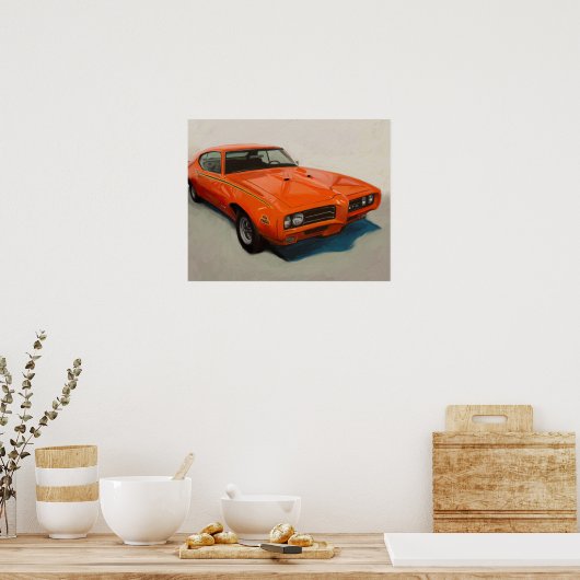 Classic Muscle Car Poster – "The Judge" '69 GTO (Küche)
