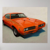 Classic Muscle Car Poster – "The Judge" '69 GTO (Vorne)