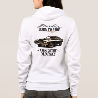 Classic Muscle Car Zip-Up Hoodie