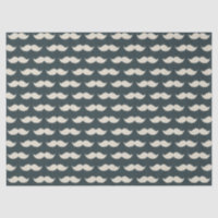 Classic Mustache Pattern on Black