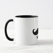 Classic Mustache Tasse - Black & White Design Papa (Links)