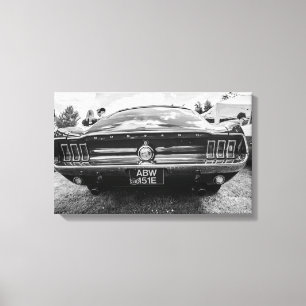 "Classic Mustang"-Canvas-Drucke/Wandkunst Leinwanddruck