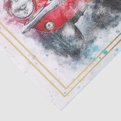 Classic Mustang Car Decoupage Seidenpapier (Detail)