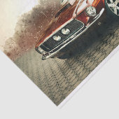 Classic Mustang Car Decoupage Seidenpapier (Ausschnitt)