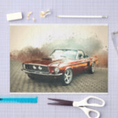 Classic Mustang Car Decoupage Seidenpapier (Handwerk)