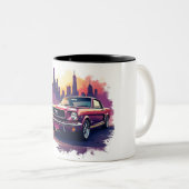 Classic Mustang Coffee Mug Zweifarbige Tasse (VorderseiteRechts)