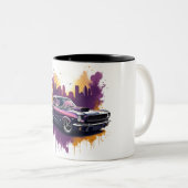Classic Mustang Muscle Car Zweifarbige Tasse (VorderseiteRechts)