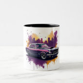 Classic Mustang Muscle Car Zweifarbige Tasse (Mittel)