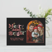 Classic Mutes Modernes Retro Weihnachtsfamiliengeb Feiertagskarte (Stehend Vorderseite)