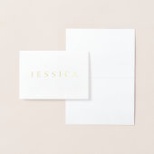 Classic Name (or word) Folienkarte (Anzeige)