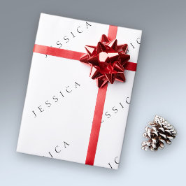Classic Name (or word) Geschenkpapier