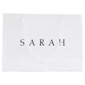 Classic Name (or word) Große Geschenktüte (Rückseite)