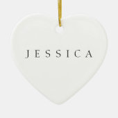 Classic Name (or word) Keramik Ornament (Vorne)